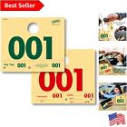 Service Dispatch Numbers - Numbered 0000-0999 - Manilla/Green/Red - Box of 1000