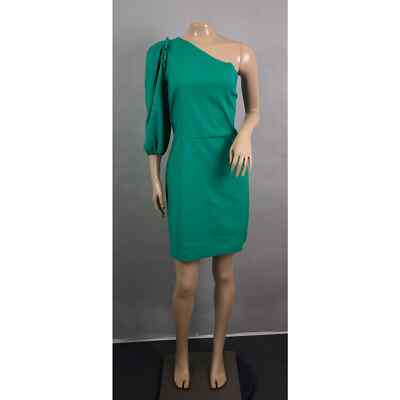 ZARA Dress Women XL Green One Shoulder Asymmetric Mini Party Cocktail NWT |  eBay