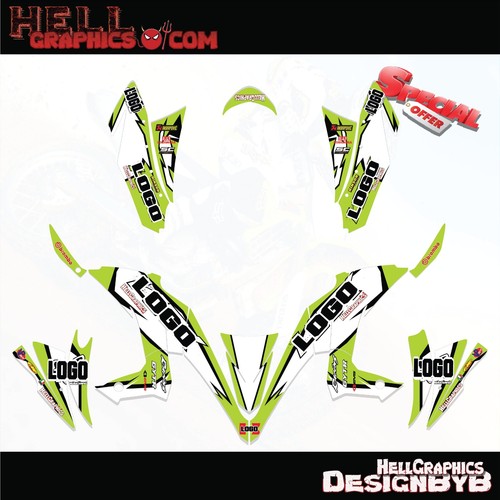 FIT KAWASAKI KFX 450R KFX450R 08-14 Graphics Kits Decals Light Green 3M Sticker - 第 1/1 張圖片