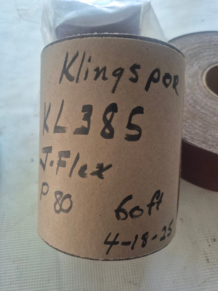 Rollos de tela de 3" y 6" 80 100 150 papel de lija de grano para lijadora de tambor Performax Foto 2 de 4