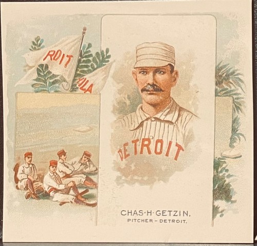 LOTE DE 6 REIMPRESIONES DE TARJETAS DE CIGARRILLOS ALLEN & GINTER THE WORLDS CHAMPIONS BASEBALL. - Imagen 2 de 8