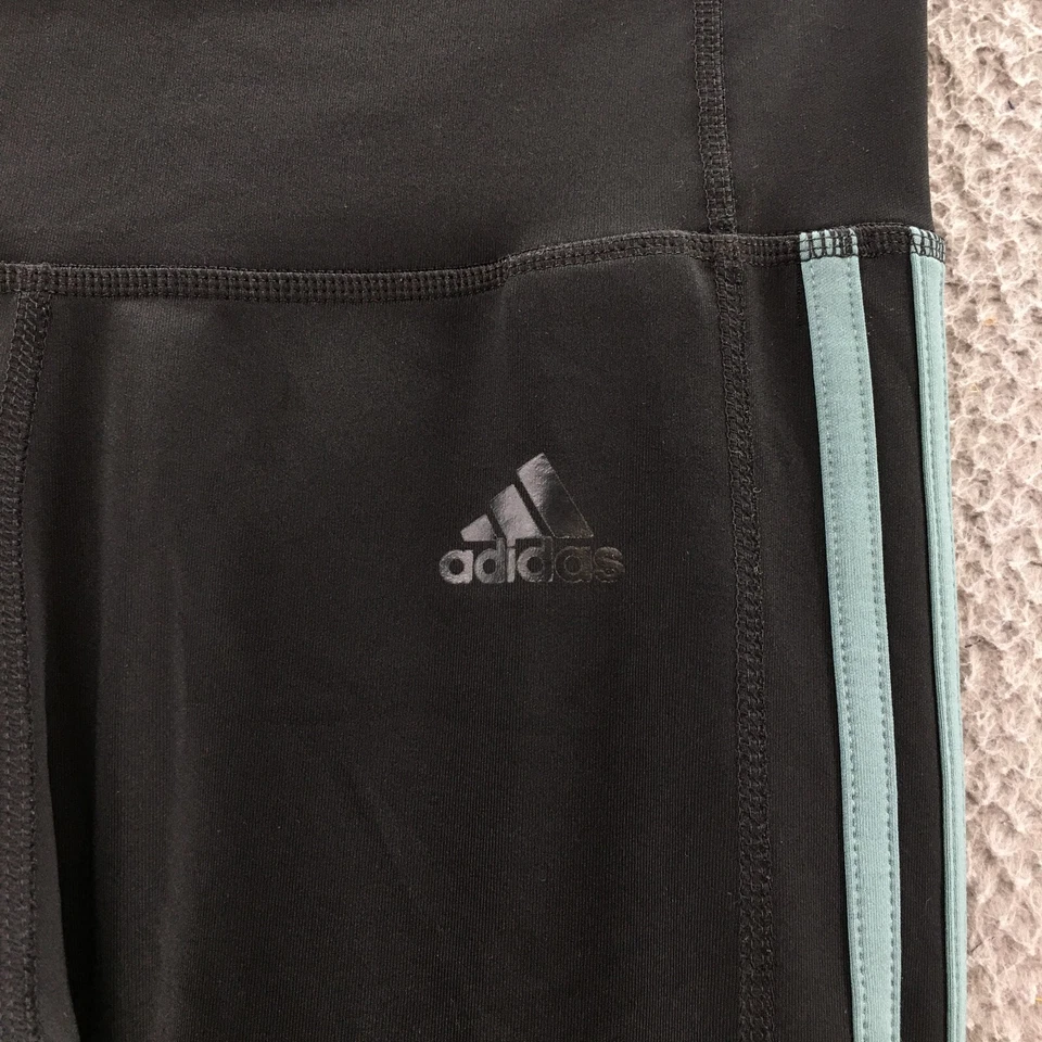 Леггинсы женские Adidas Climate маленькие (фактические 28x31) черные со средней посадкой эластичные на талии - Изображение 3 из 4