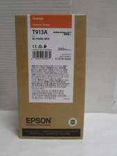 EPSON T913A C13T913A00 Orange Genuine HDX Ink 200ml New Exp 2021  SC-SEE PHOTOS