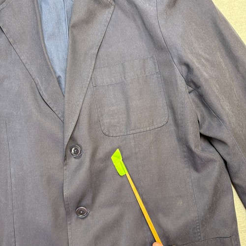 The Territory Ahead Sport Coat Mens XL Navy Blue Silk Field Travel Blazer Jacket - Picture 8 of 15
