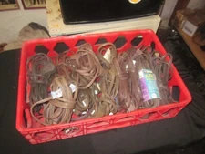 QTY ( 20 ) 6FT-9FT 3 Outlet 2 Prong Indoor Wall Power AC Extension Cables Brown