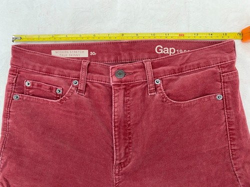 Gap Jeans Modern Stretch True Skinny 1969 thin cord waist 31 inch worn twice VGC - Picture 2 of 11