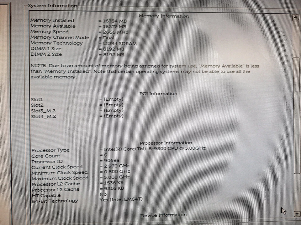 DELL OptiPlex 3070 Intel i5-9500 MT 16 Go DDR4 / 256Go M2 SSD / 500 Go HDD - Photo 3/3