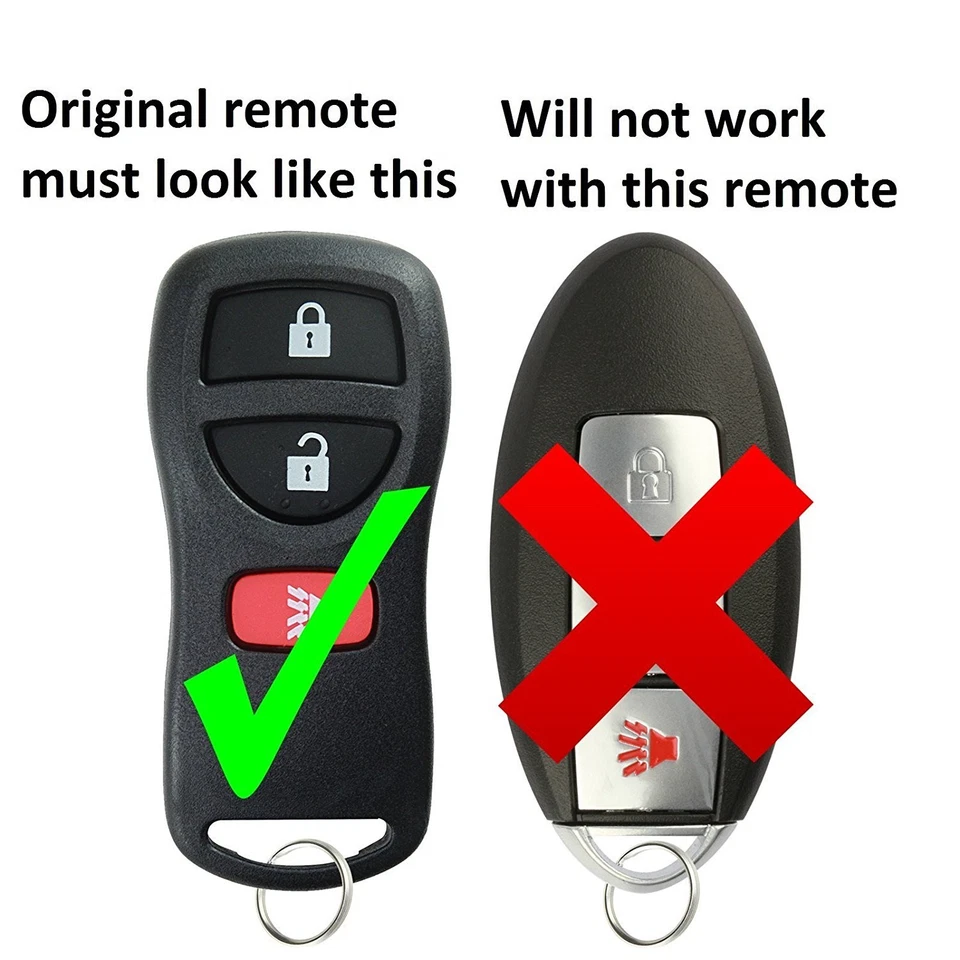 Replacement For 2003 2004 2005 2006 2007 Nissan Murano Key Fob Remote Control Foto 4 de 4