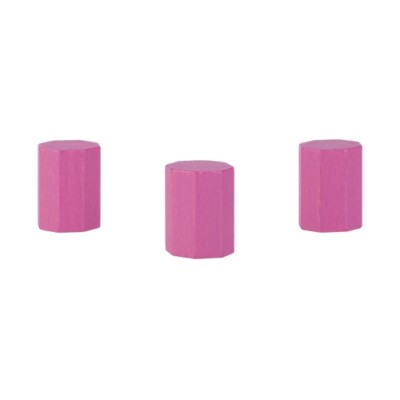Achteckstein Landmark - 15x20mm - rosa