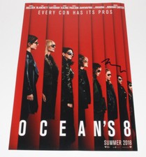 MINDY KALING SIGNED 'OCEAN'S 8' 12x18 OFFICIAL MOVIE POSTER PHOTO w/COA ACTRESS