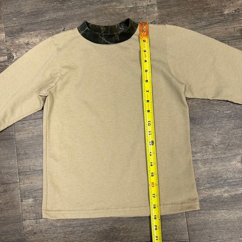 Vintage Jordan Lee YOUTH Camo Trimmed Long Sleeve Shirt Size 6-7 USA Made (74) - Picture 5 of 6