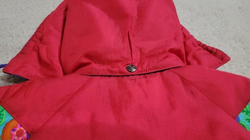 Vintage 90s Weather Tamer Red Blue Ski Winter Jacket Kids Large Size 4 - Picture 12 of 14
