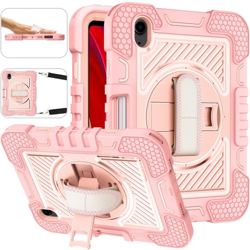 Für Apple iPad Mini 2024 8.3 Zoll / Mini 6 2021 Hybrid 360 Grad Hülle Case Rosa - Picture 4 of 7