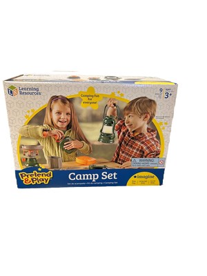 Brand NEW Learning Resources 9pc Kids Fun Pretend Play Camping Toy Set, Ages 3+