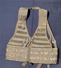 US Military ACU FLC Fighting Load Carrier LBV Tactical Vest Digital Camo MOLLE