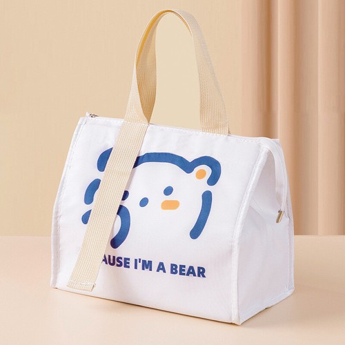 Insulated Lunch Bag For Adults & Kids - 3L Thermal Cooler Box With Handle (Duck/Cat Design)