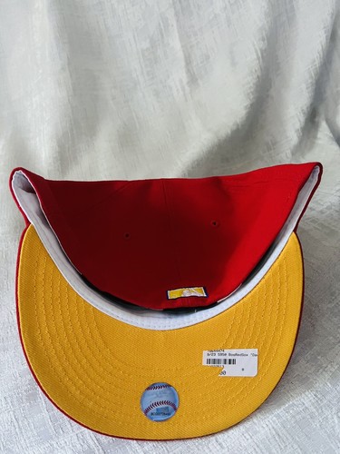 New Era Boston Red Sox World Series Patch Yellow UV 59Fifty 5950 8 Hat Cap NEW - Picture 6 of 6