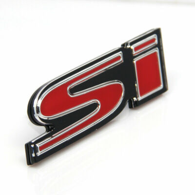 FITS SI CIVIC EG EP3 METAL BUMPER TRUNK GRILL EMBLEM DECAL STICKER BADGE RED NEW