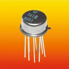 741V MICROELEKTRONICS BG OPERATIONAL AMPLIFIER IC TO99-8 LM741 UA741