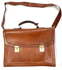 Vintage Men's Genuine Leather Messenger laptop Briefcase Satchel bag