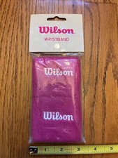 Wilson Wristbands 2 Pack Hot Pink BRAND NEW BNIP Sealed Tennis Pickleball Terry