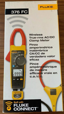 Fluke 376 FC True-RMS AC/DC Volt Ohm Amp Clamp Meter WIFI Connection With iFlex