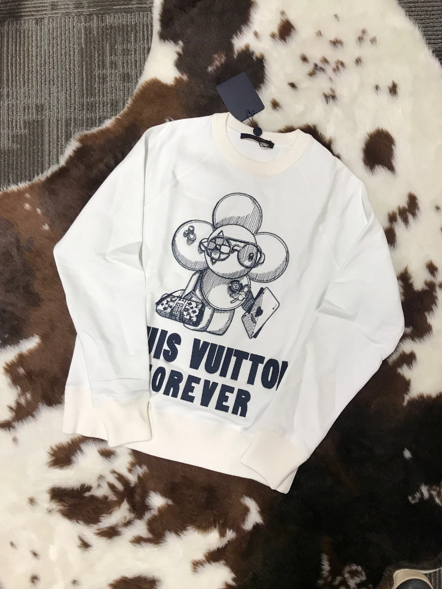 Luxury Louis vuitton milky unisex hoodie for men women lv luxury