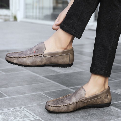 Mens Summer Casual Loafers Shoes Slip 