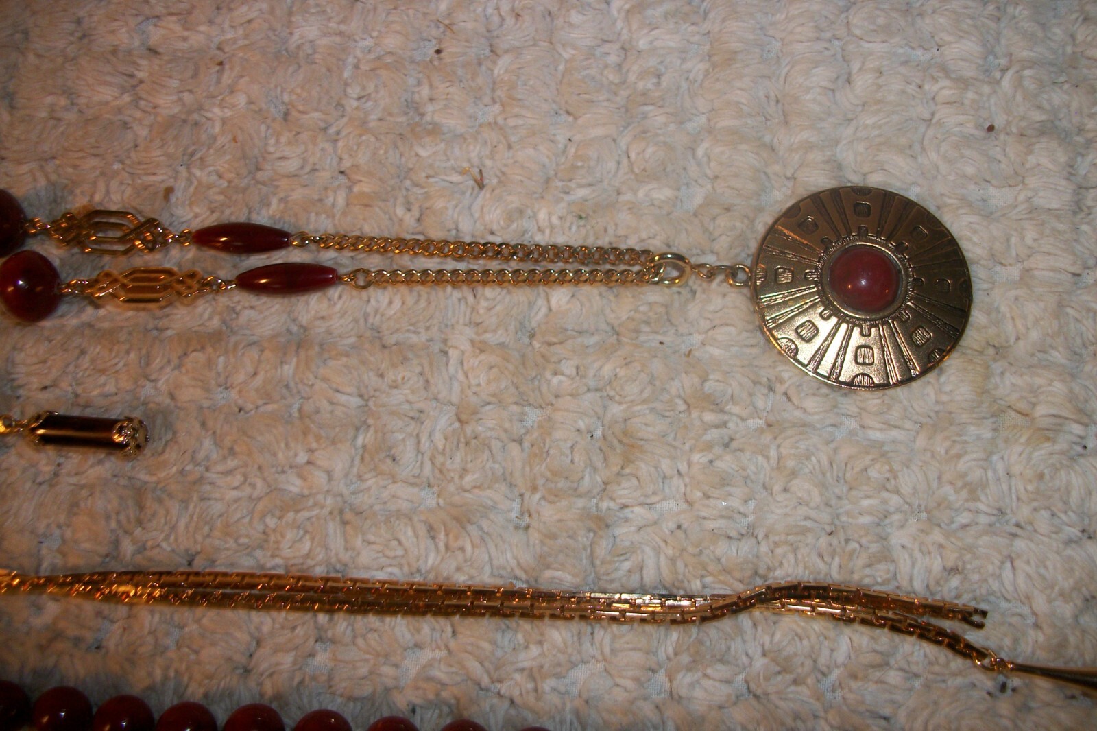 Signed Vintage Lot of 5 Sarah Coventry Costume Jewelry Necklaces/ All