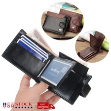 Men's Bifold Slim Wallet Credit Card Holder Pocket Short Leather Coin Purse Gift