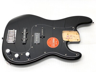 Genuine! Fender Squier FULLY LOADED PJ BASS BODY Black P Guitar