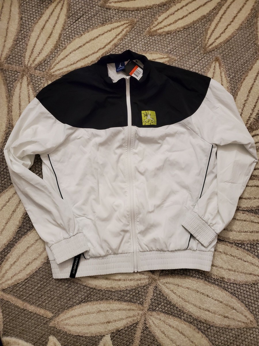 Air Jordan Men's Tinker Legacy Windbreaker Jacket White Air Jordan Men's Tinker Legacy Windbreaker Jacket White