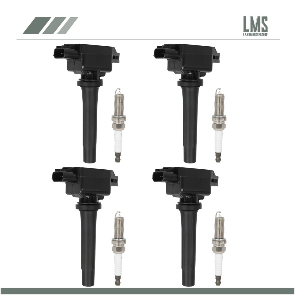 4 Ignition Coils & Spark Plugs Compatible with Mazda 3 2.5L 2014-2023