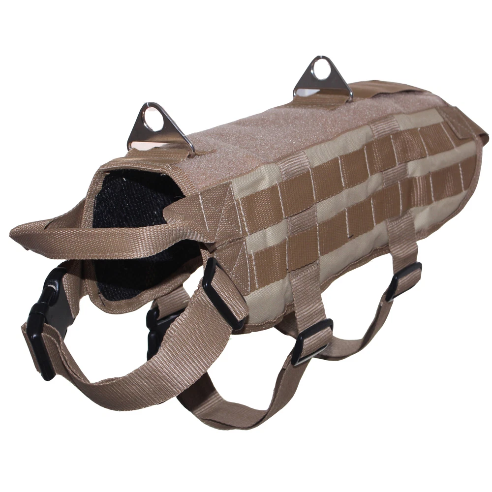 Dog Harness Outdoor Training Service Dog Molle Vest Harness 5 Sizes 4 Colors