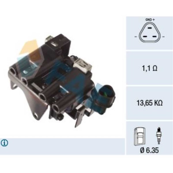 FAE ZüNdspule ZüNdmodul Passend FüR Hyundai I10 PA KIA Picanto SA BA 80407-image