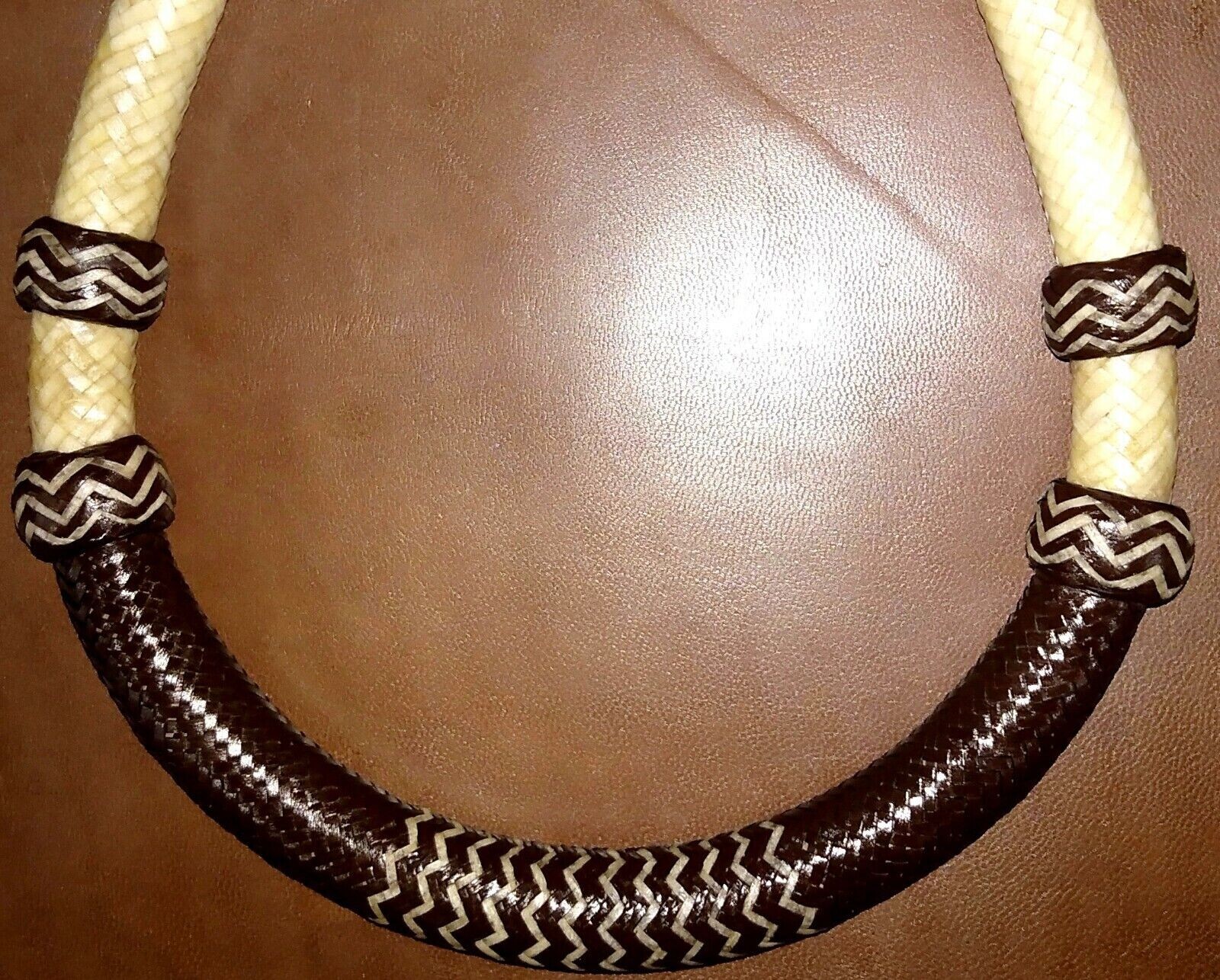 BOSAL BRAIDED WITH RAWHIDE IN NATURAL COLOR BROWN OVAL STREP BY ...