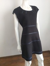 COP COPINE schwarzes Neopren ärmelloses Kleid Gr.L/XL