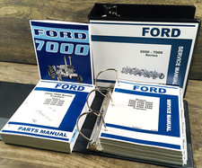 Ford 7000 Tractor Service Parts Operators Manual Owners Repair Shop Set Workshop