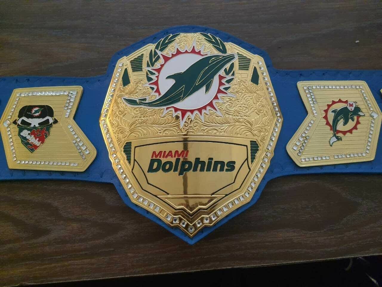Miami Dolphins Championship Belt 4mm brass
