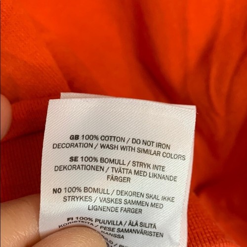 Björn Borg Vibrant Orange Hoodie cropped body - Picture 7 of 8