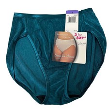 Vanity Fair Woman Illumination Hi-Cut My Favorite Pant Briefs Green Size 8 NWT
