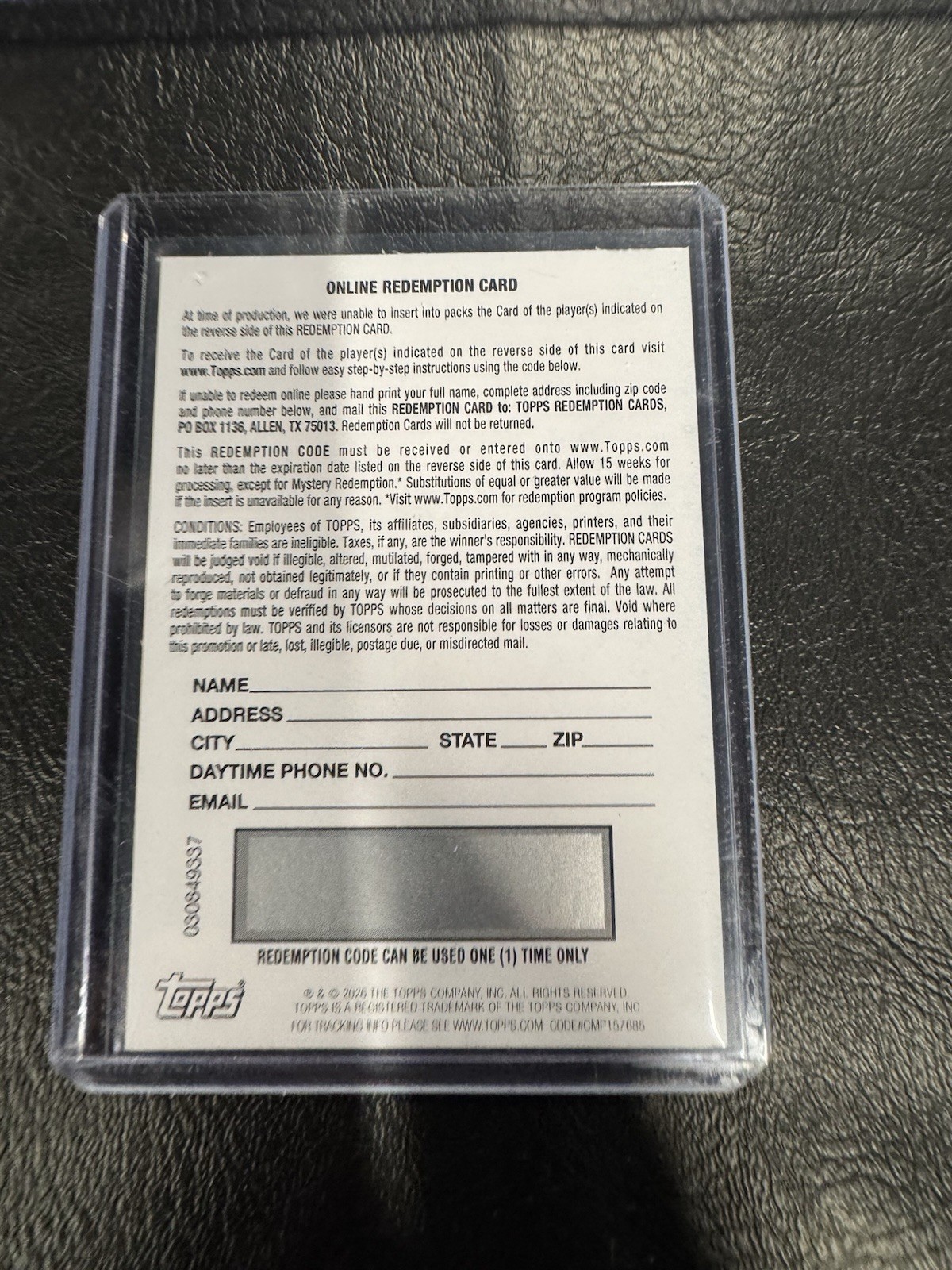 Roman Anthony 2026 Bowman Chrome Electric Sluggers Red Auto /5 **REDEMPTION* BOS view 2