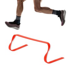 Trademark Innovations 6" Flat Speed Training Hurdles Pack of 4 Orange 