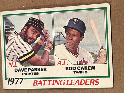 1978 TOPPS - BATTING LEADERS - DAVE PARKER / ROD CAREW #201