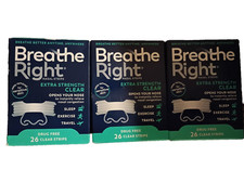 3 Pack Breathe Right Nasal Strips For Sensitive Skin 30 Large Clear Strips Ea