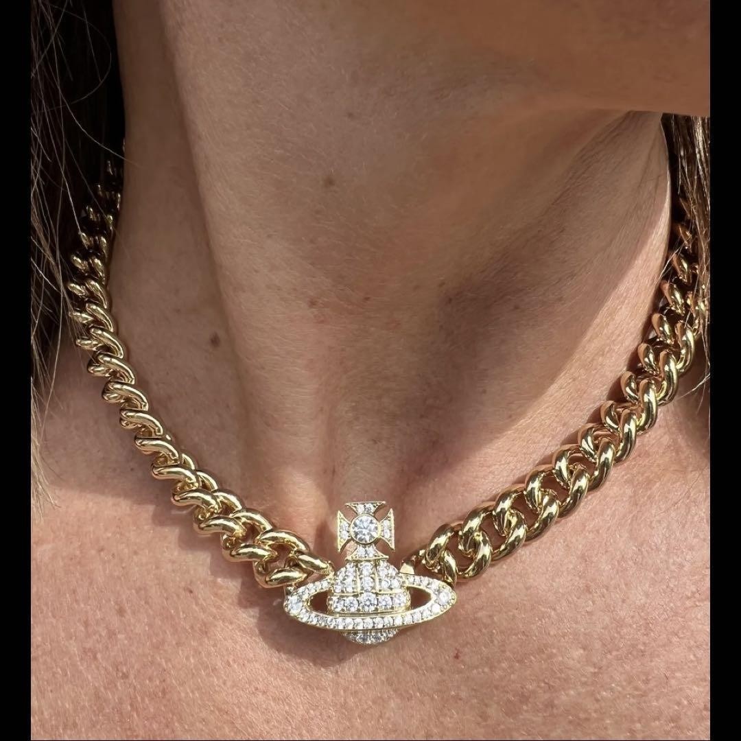 Vivienne Westwood｜Graziellaネックレス　ゴールド Vivienne Westwood Necklace Graziella Small Chain Orb Choker