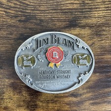 Jim Beam Kentucky Straight Bourbon Whiskey Vintage 1998 Belt Buckle
