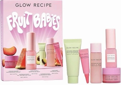 Glow Recipe Fruit Babies Skin Care Set Cleanser Toner Eye Cream Travel Size