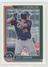 2022 Panini USA Baseball Stars & Stripes Holo Blue 40/60 Riley Stanford #49 0tl3