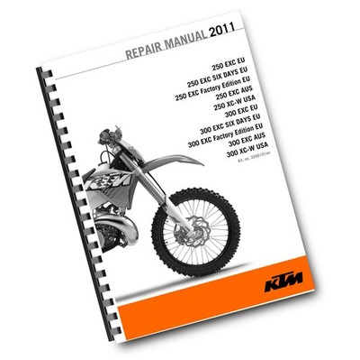KTM 2011 - 250 300 EXC SIX DAYS FACTORY XC-W - WERKSTATT SERVICE REPARATURHANDBUCH
